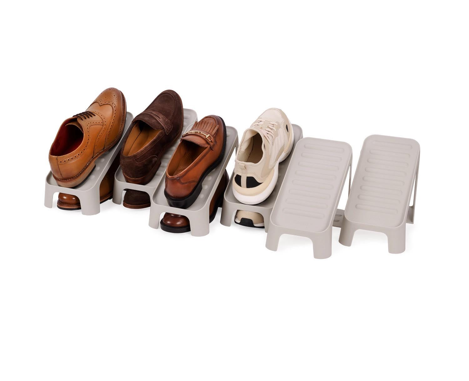 6er-Set Schuhcaddy von Joseph Joseph, H19cm L26cm, aus langlebigem PP in ecru, perfekt für ordentliche Schuhaufbewahrung.