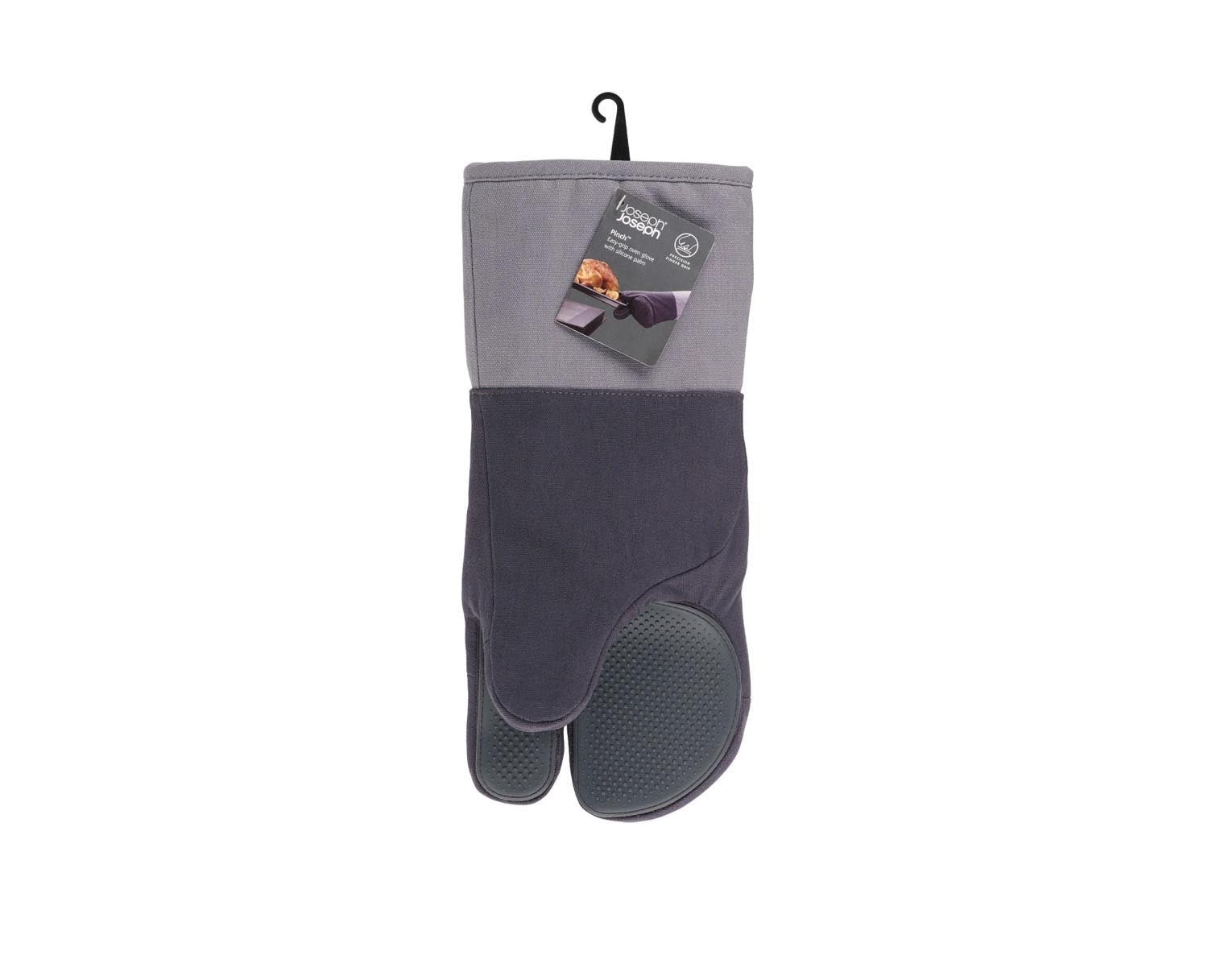 Moderner anthrazitfarbener Ofenhandschuh aus Baumwolle von Joseph Joseph, ideal für sicheres und stilvolles Kochen und Backen.