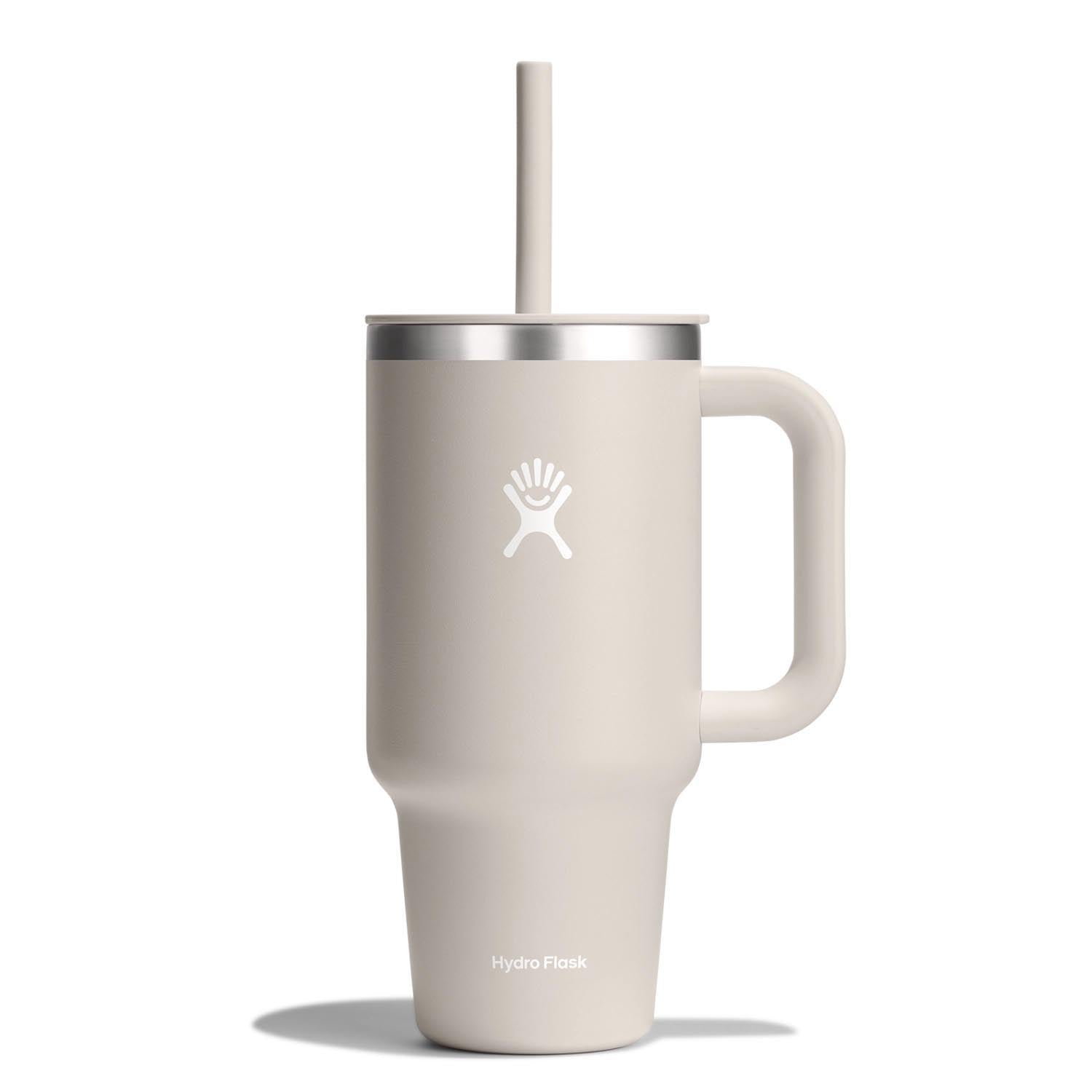 Reisebecher mit Trinkhalm 945ml oat in Weiss präsentiert im Onlineshop von KAQTU Design AG. Tasse ist von Hydro Flask