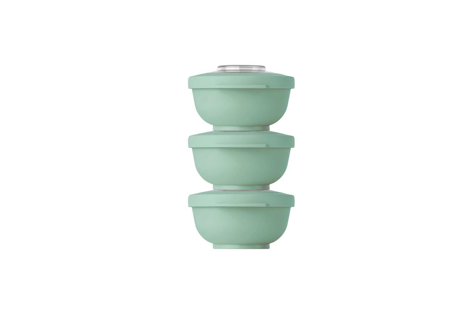3er Set Tylla 200ml, 105x105x18cm sage in Grün präsentiert im Onlineshop von KAQTU Design AG. Aufbewahrungsbehälter ist von Amuse
