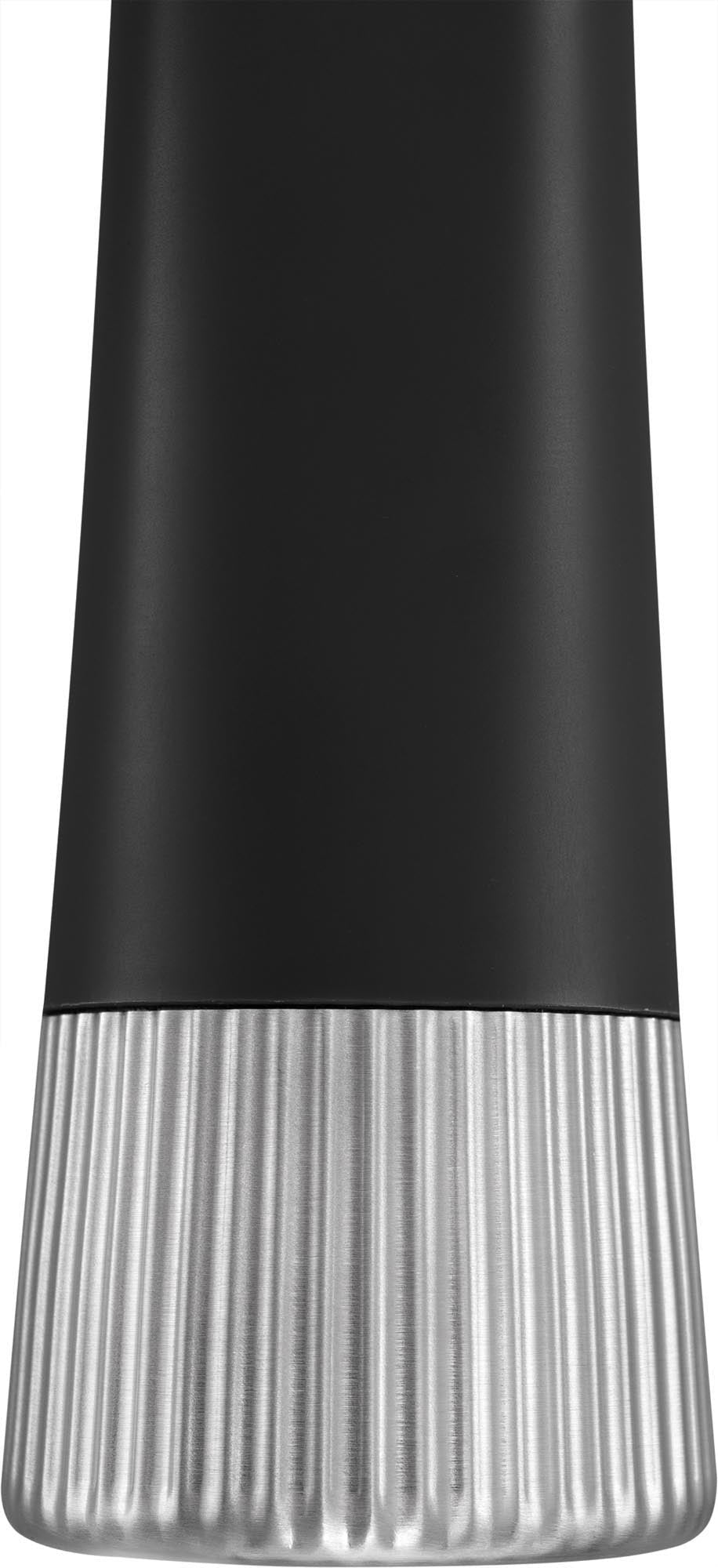 Elegante schwarze Gewürzmühle von Zwilling, 19 cm, ideal für präzises Mahlen und stilvolles Würzen in der Küche.