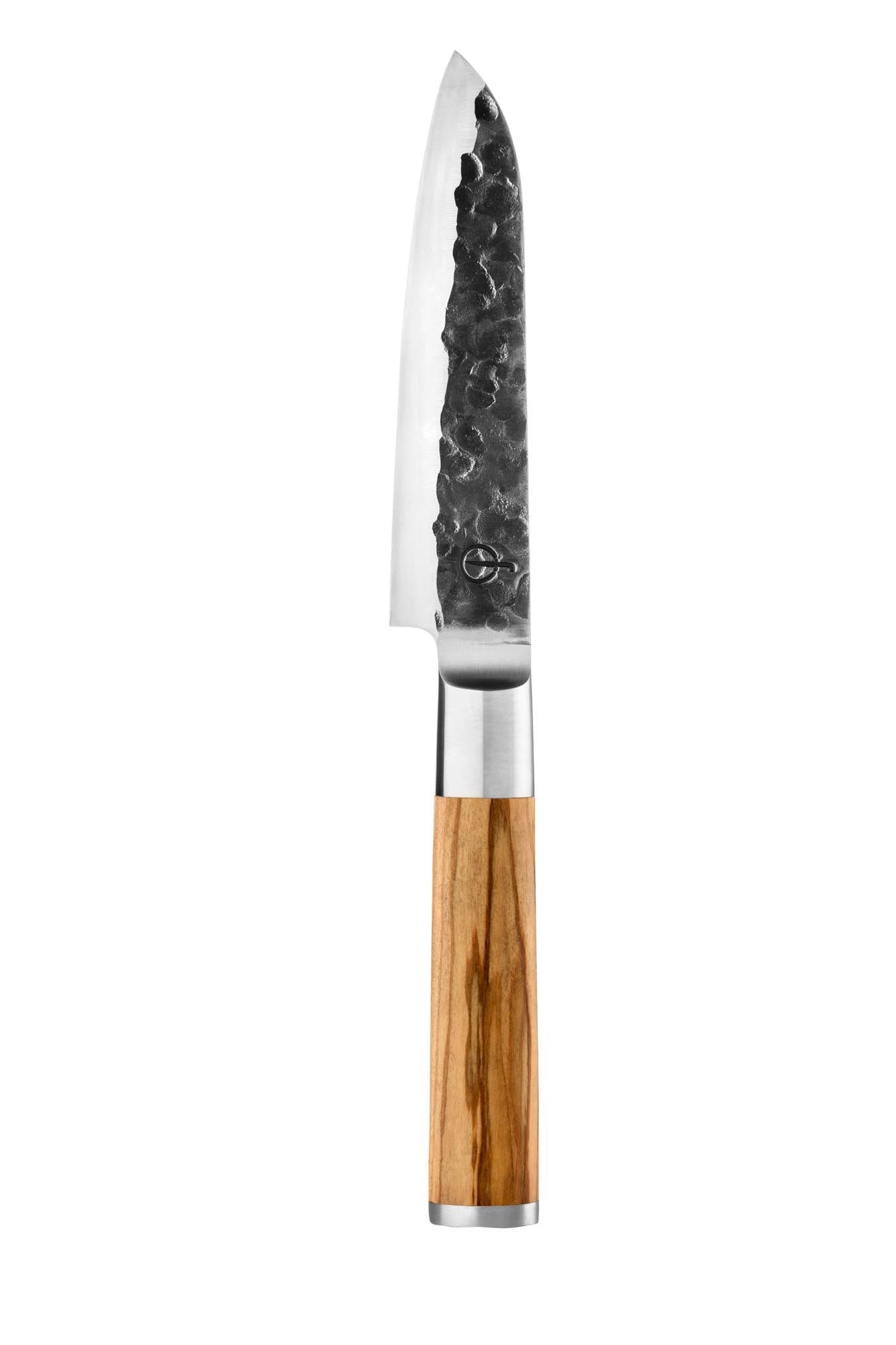 Olive Santokumesser 13cm in Beige präsentiert im Onlineshop von KAQTU Design AG. Küchenmesser ist von Forged