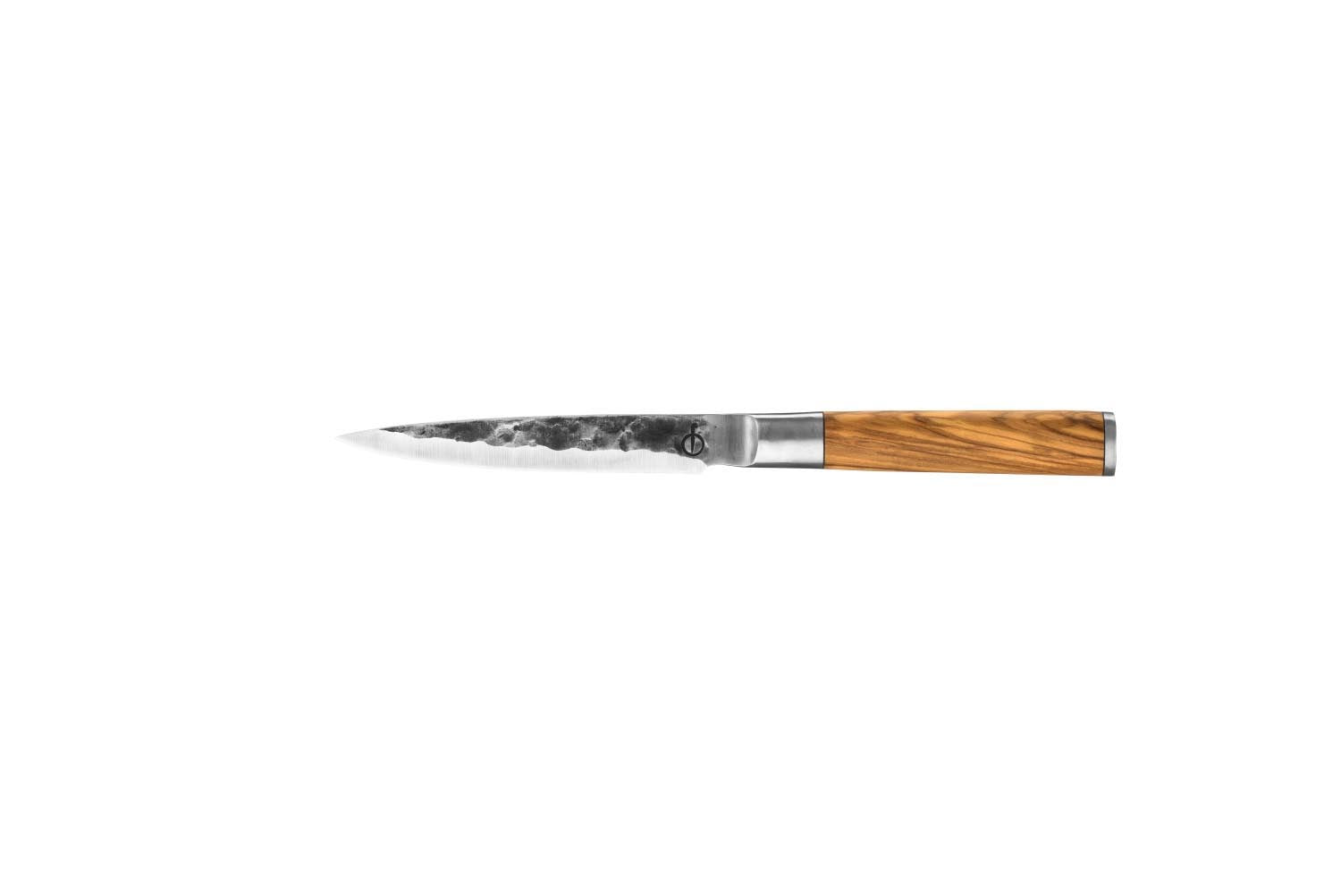 Olive Universalmesser 12.5cm in Beige präsentiert im Onlineshop von KAQTU Design AG. Küchenmesser ist von Forged