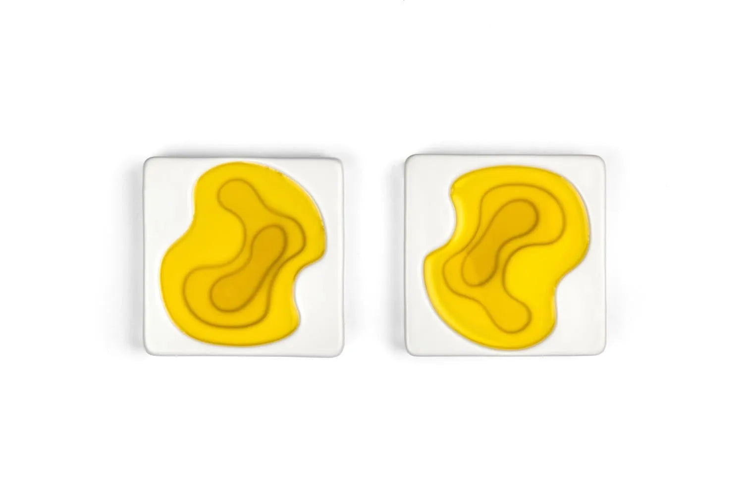 2er Set Keramik Olivenöl Schälchen in Weiss präsentiert im Onlineshop von KAQTU Design AG. Schale ist von Style de Vie