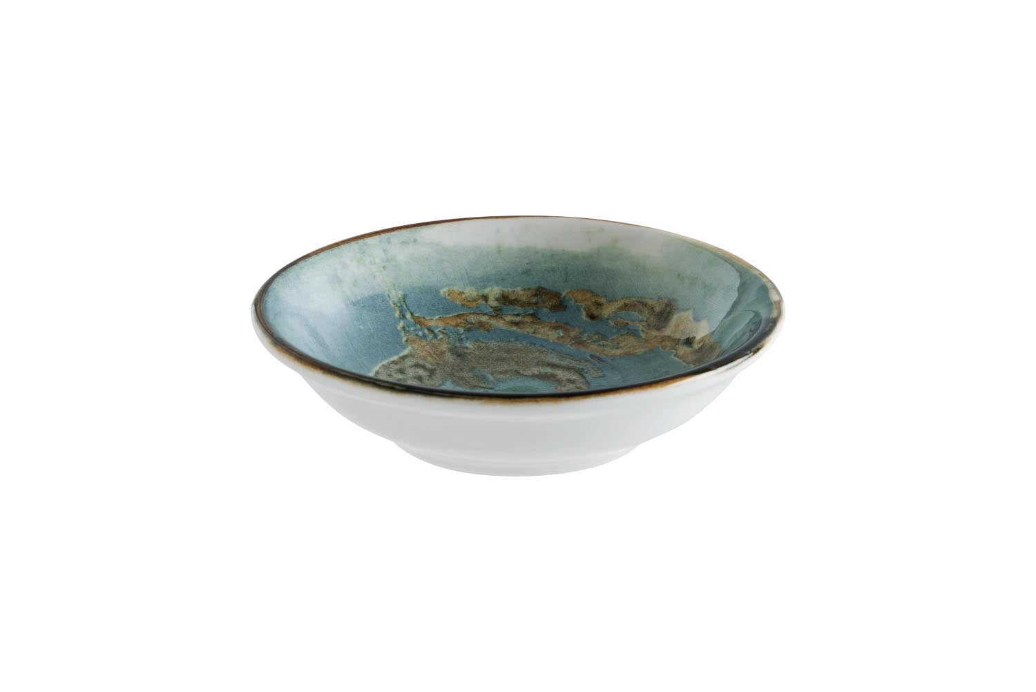 Eleganter tiefer Gourmet-Teller von Bonna, 9 cm Durchmesser, ideal für stilvolle Präsentationen und kulinarische Kreationen.
