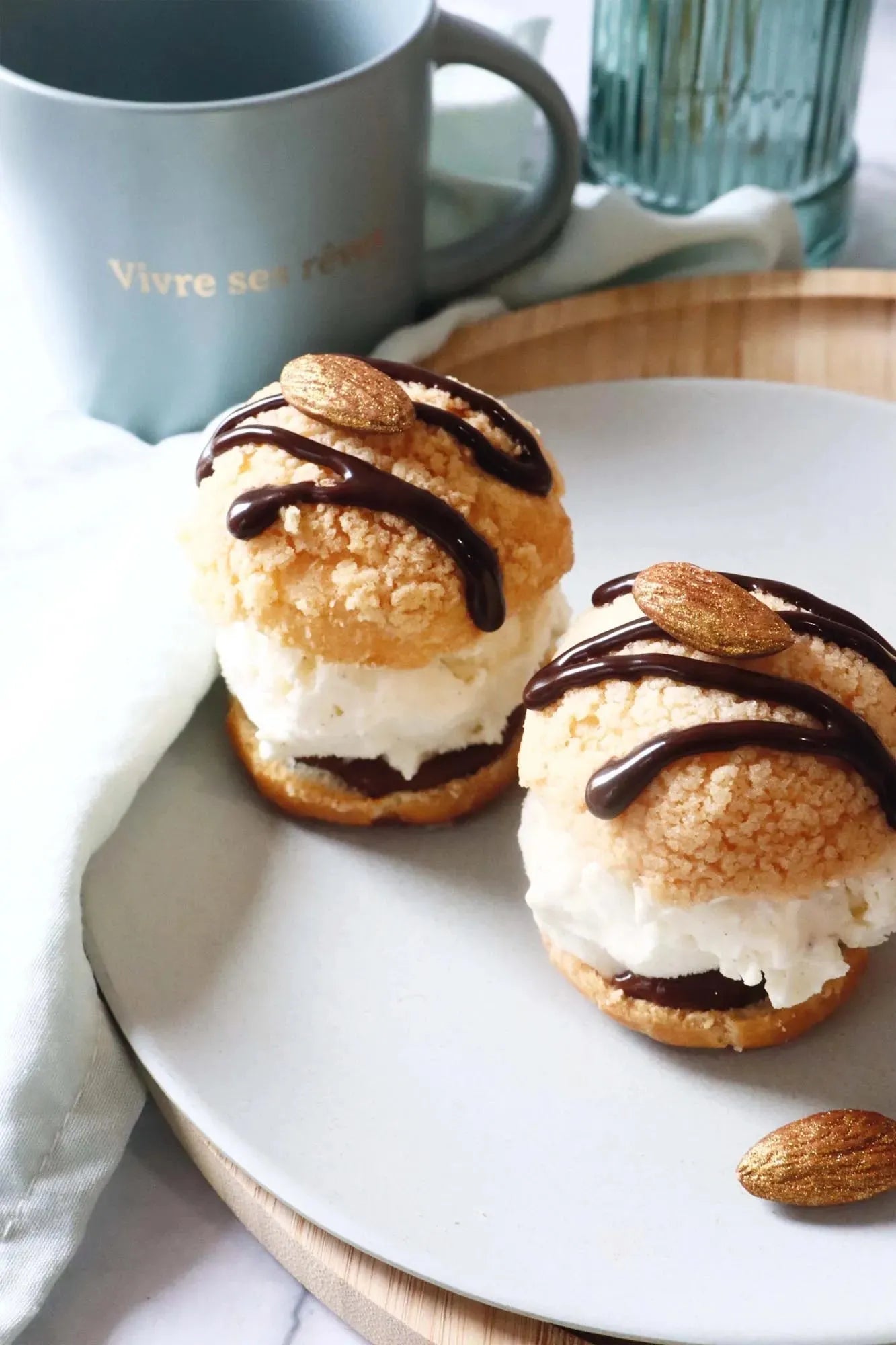 Vanille-Eiscreme-Mischung von Scrap Cooking, 145g. Einfach zuzubereiten, für cremigen Genuss und hausgemachten Geschmack.