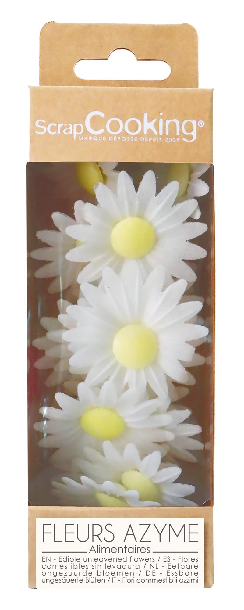 18er Set Margeriten aus Esspapier in Mehrfarbig präsentiert im Onlineshop von KAQTU Design AG. Lebensmittel ist von Scrap Cooking