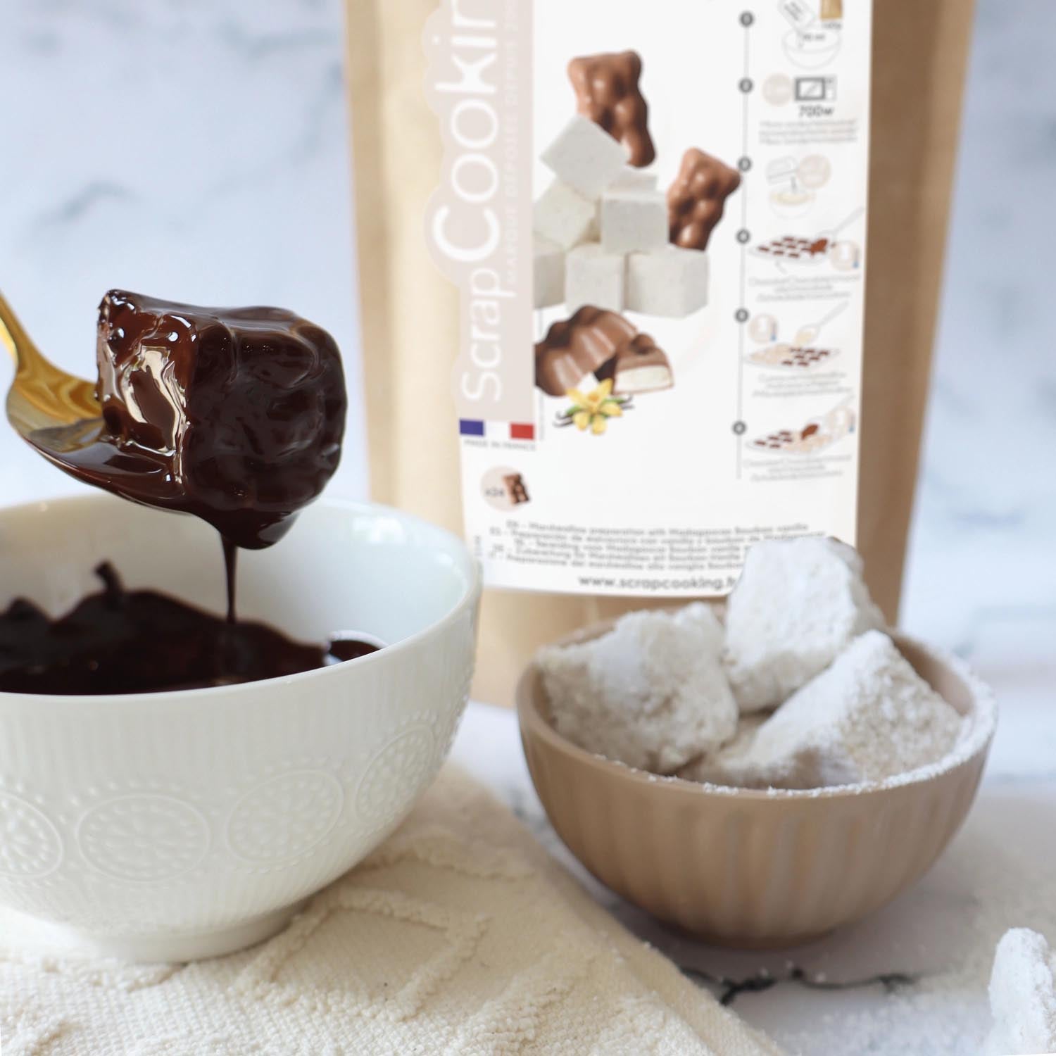 Fertigmischung für Vanille-Marshmallows, 160g. Ideal für fluffige Süßigkeiten, einfach zuzubereiten, perfekt für kreative Desserts.