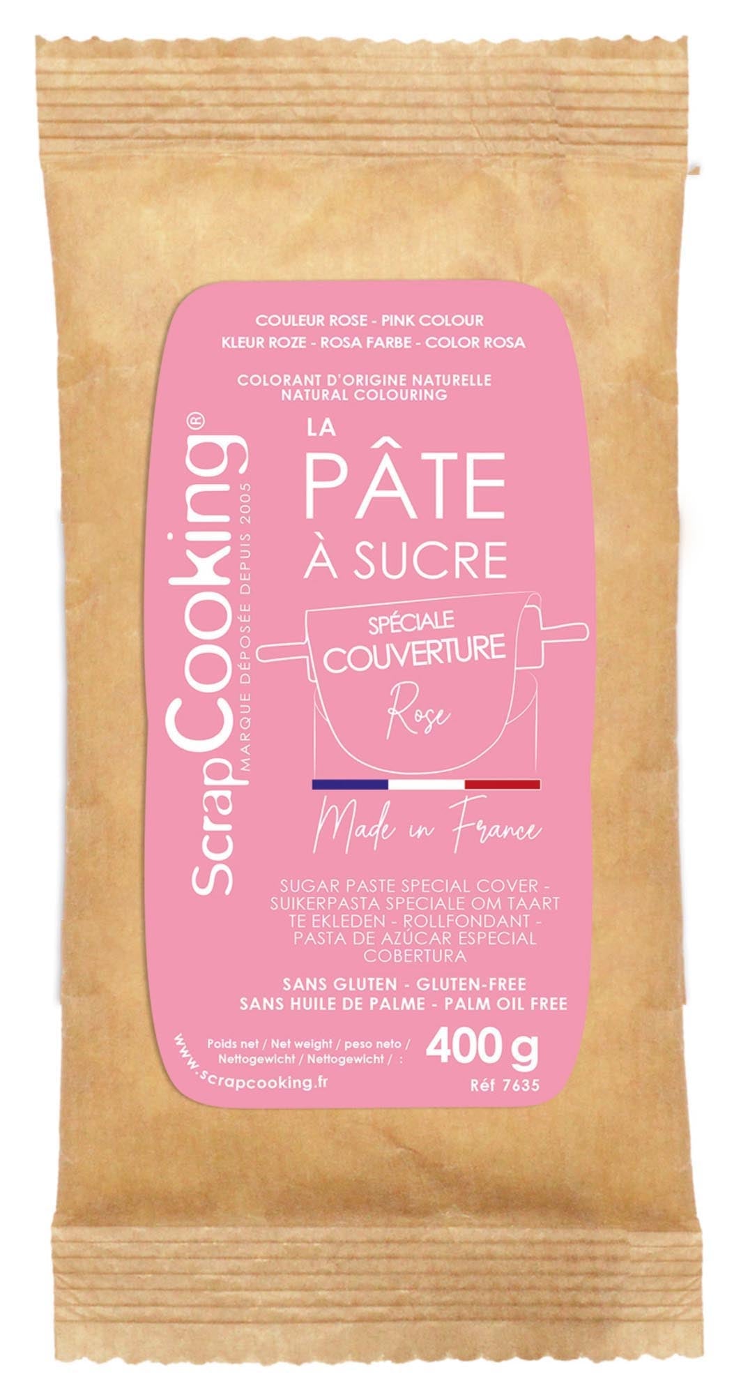 Rollfondant  400g rosa in Pink präsentiert im Onlineshop von KAQTU Design AG. Lebensmittel ist von Scrap Cooking