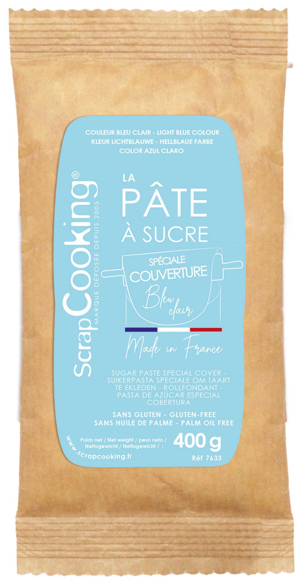 Rollfondant  400g hellblau in Blau präsentiert im Onlineshop von KAQTU Design AG. Lebensmittel ist von Scrap Cooking