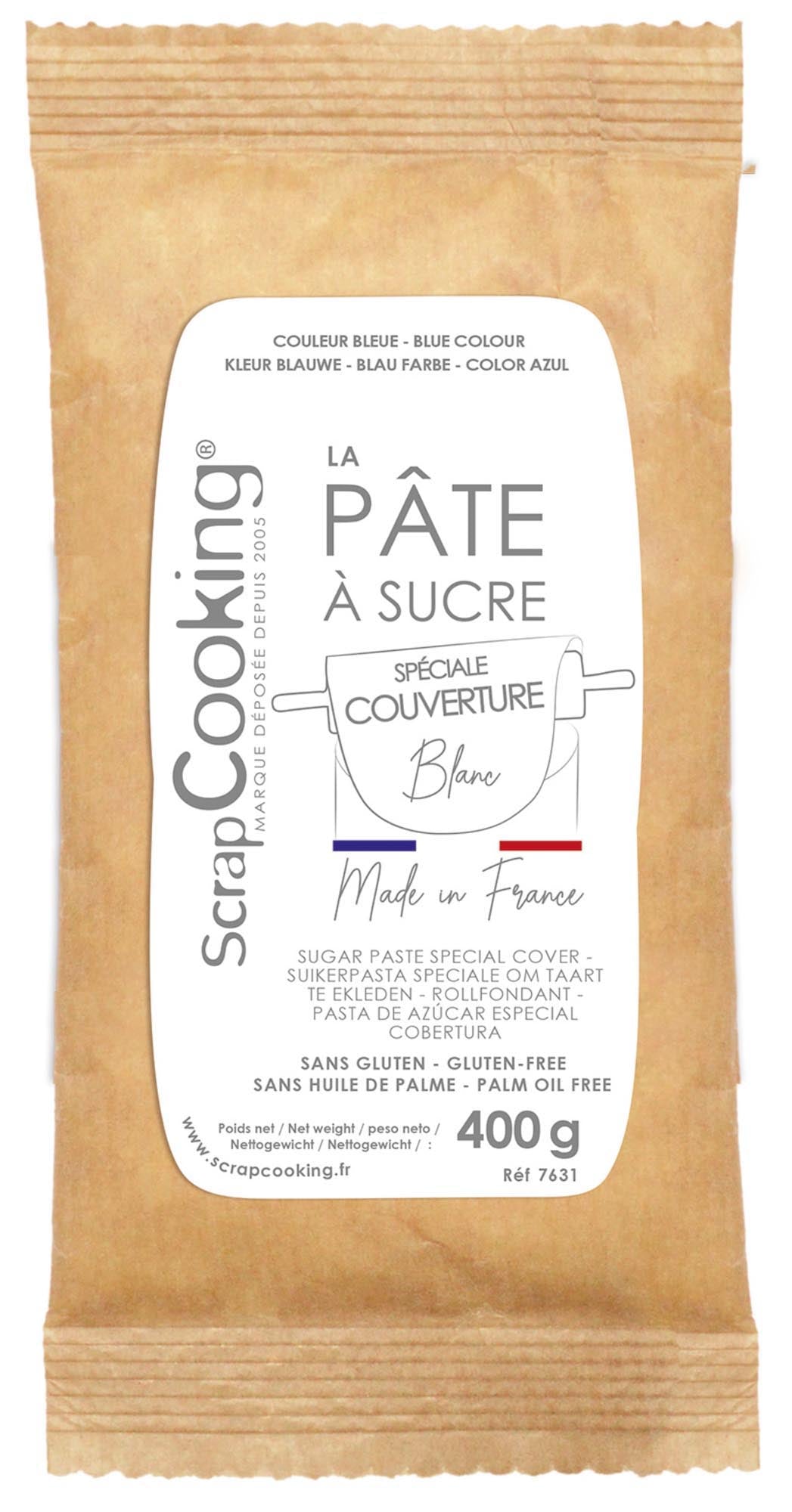 Rollfondant  400g weiss in Weiss präsentiert im Onlineshop von KAQTU Design AG. Lebensmittel ist von Scrap Cooking