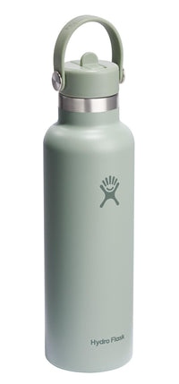 Standard Water Bottle with Flex Lid and Straw, 620 ml, Agave