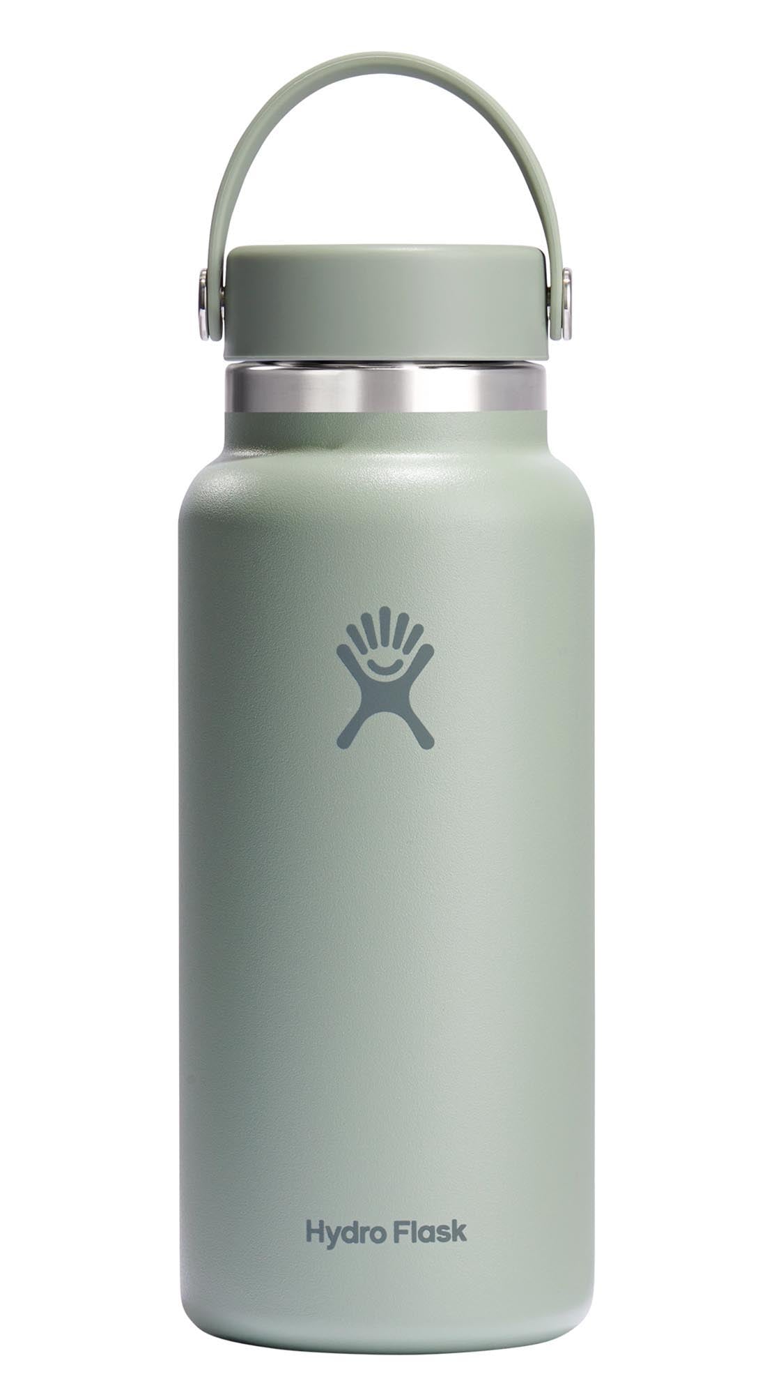Trinkflasche Wide Flex Deckel 945ml agave in Grün präsentiert im Onlineshop von KAQTU Design AG. Trinkflasche ist von Hydro Flask