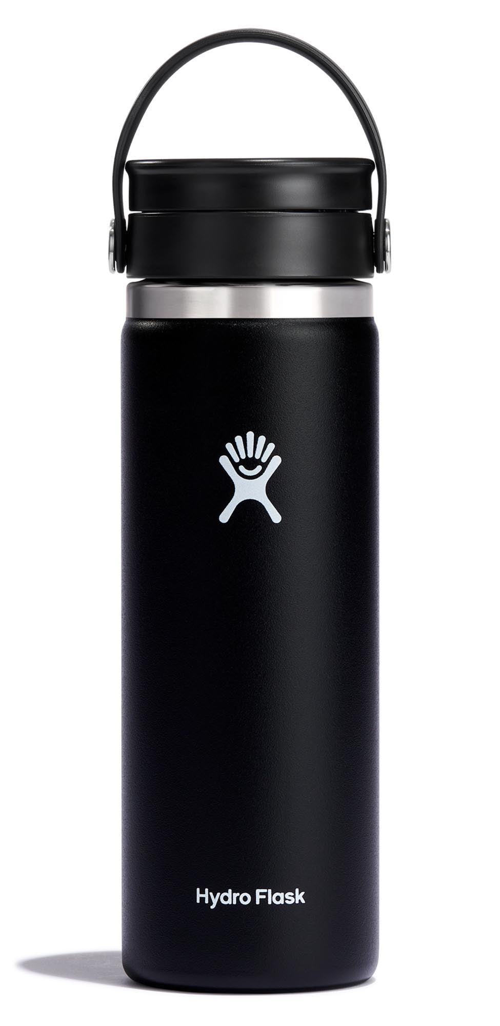 Trinkflasche Wide Flex Sip Deckel 590ml schwarz in  präsentiert im Onlineshop von KAQTU Design AG. Trinkflasche ist von Hydro Flask