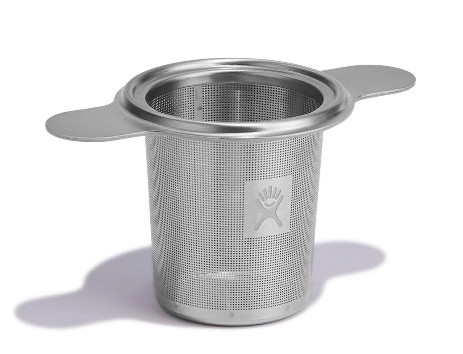 Stylische Tee-Infuser-Flasche in Birkenoptik von Hydro Flask, ideal für Teeliebhaber und unterwegs. Perfekt für aromatischen Tee.