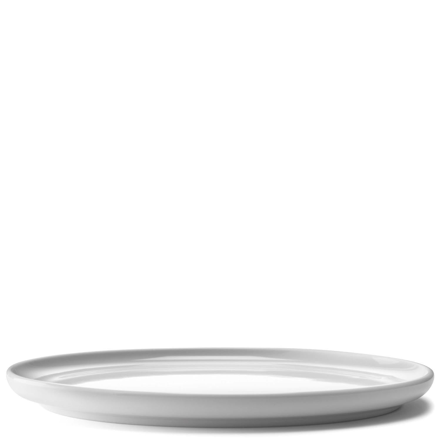 Elegantes 2er Set flacher Teller (17 cm) von LSA in Weiß, ideal für stilvolle Tischdekoration und vielseitige Nutzung.