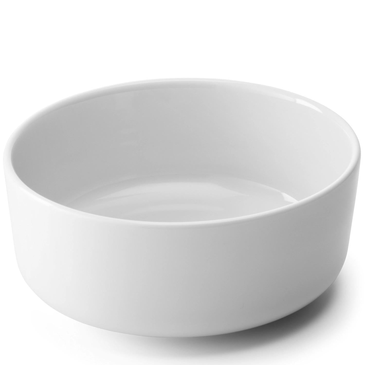 Set aus zwei weißen Schalen (15 cm) von LSA, perfekt für modernes Servieren und stilvolle Tischdekoration.