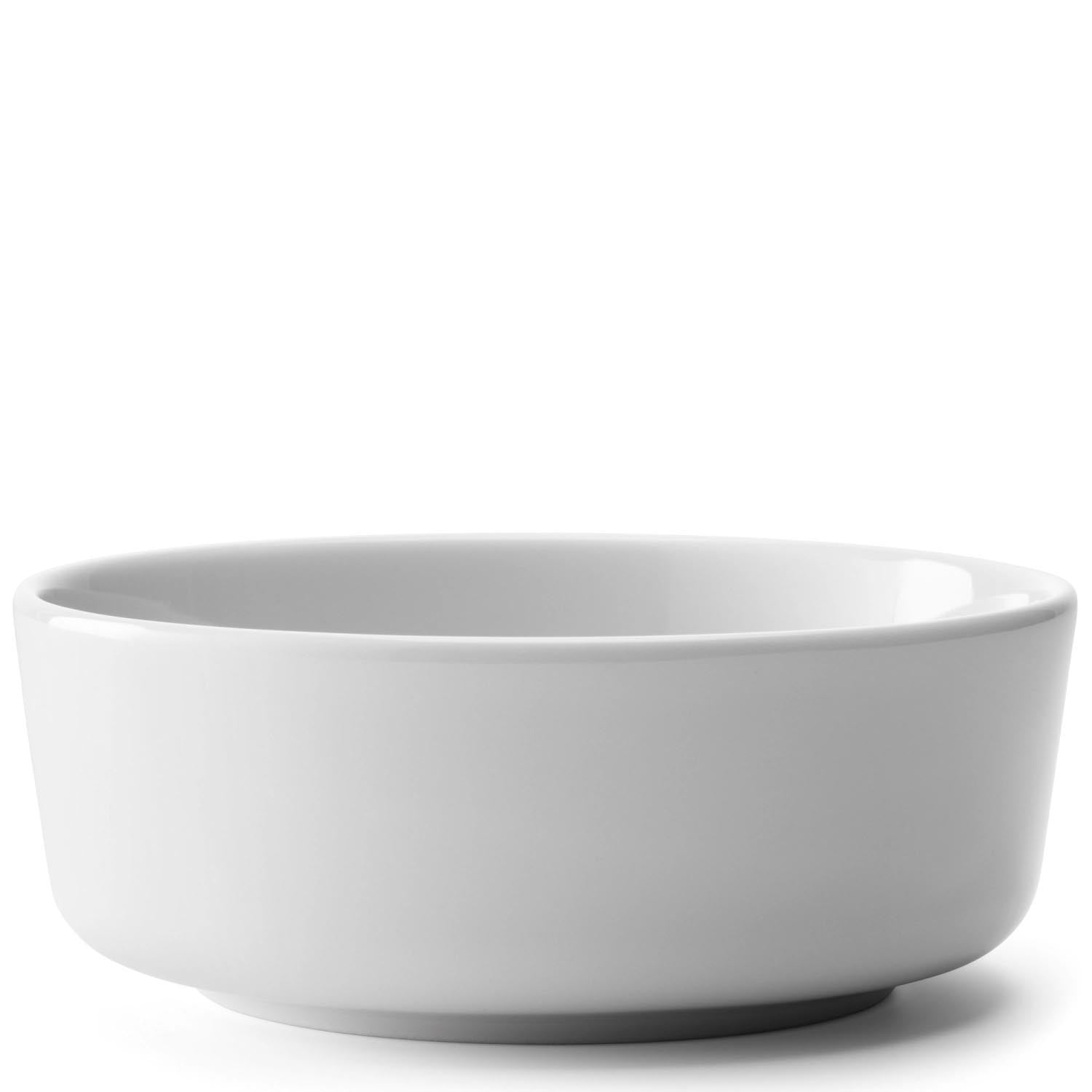 Elegantes 2er Set weiße Schalen (15 cm) von LSA, ideal für stilvolles Servieren und moderne Tischgestaltung.