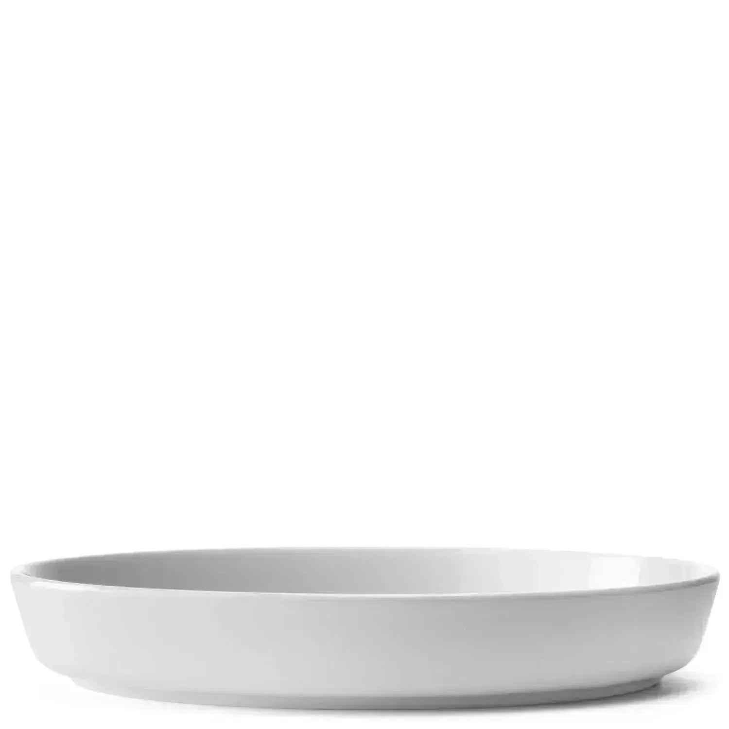 Elegante weiße Schale aus hochwertigem Glas, 26,5 cm Durchmesser, ideal für stilvolle Präsentationen und modernes Design.
