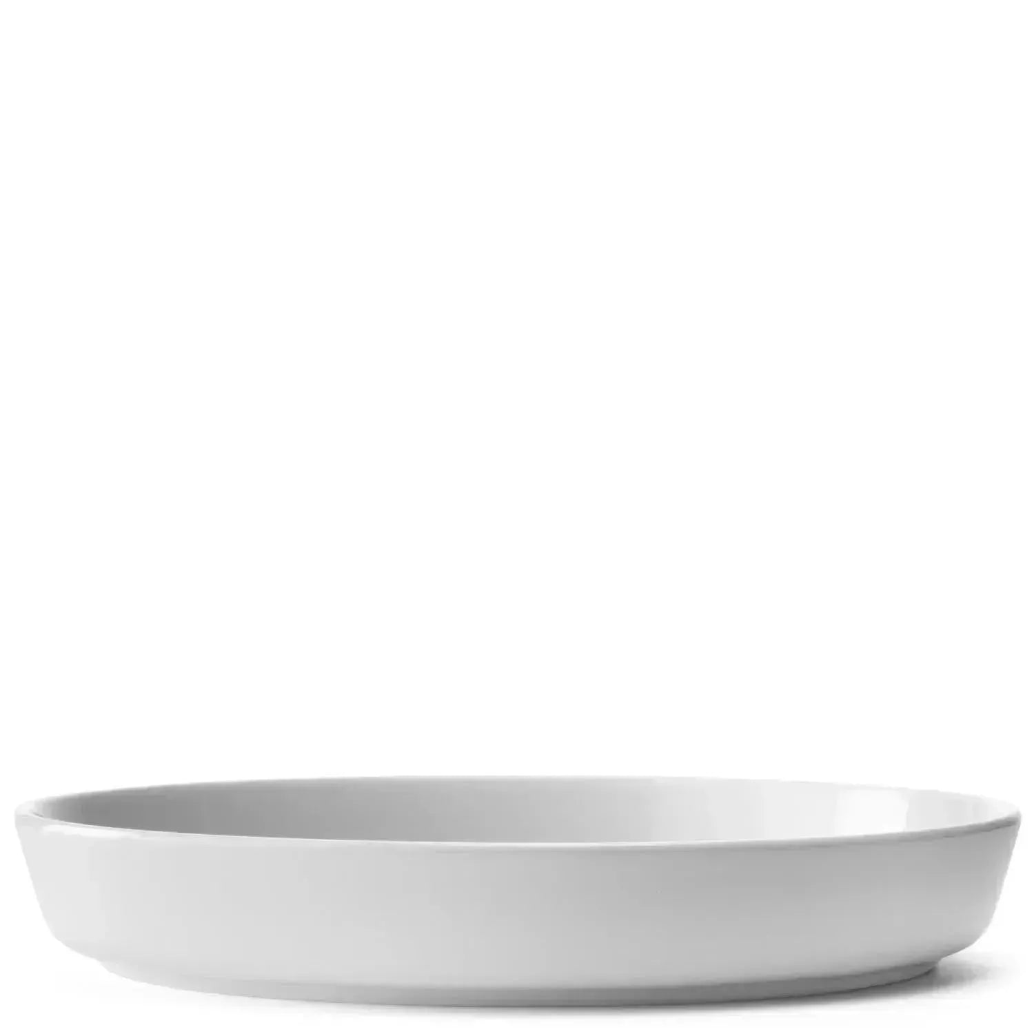 Elegante weiße Schale aus hochwertigem Glas, 26,5 cm Durchmesser, ideal für stilvolle Präsentationen und modernes Design.