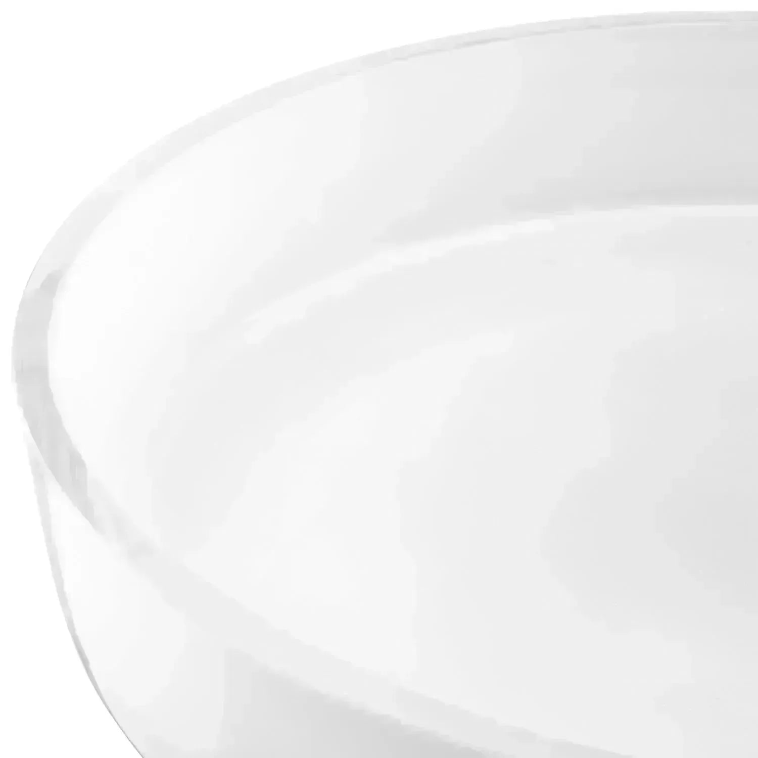 Stilvolle weiße Glasschale von LSA, 35 cm breit, 6 cm hoch, perfekt für moderne Dekoration und elegante Präsentationen.