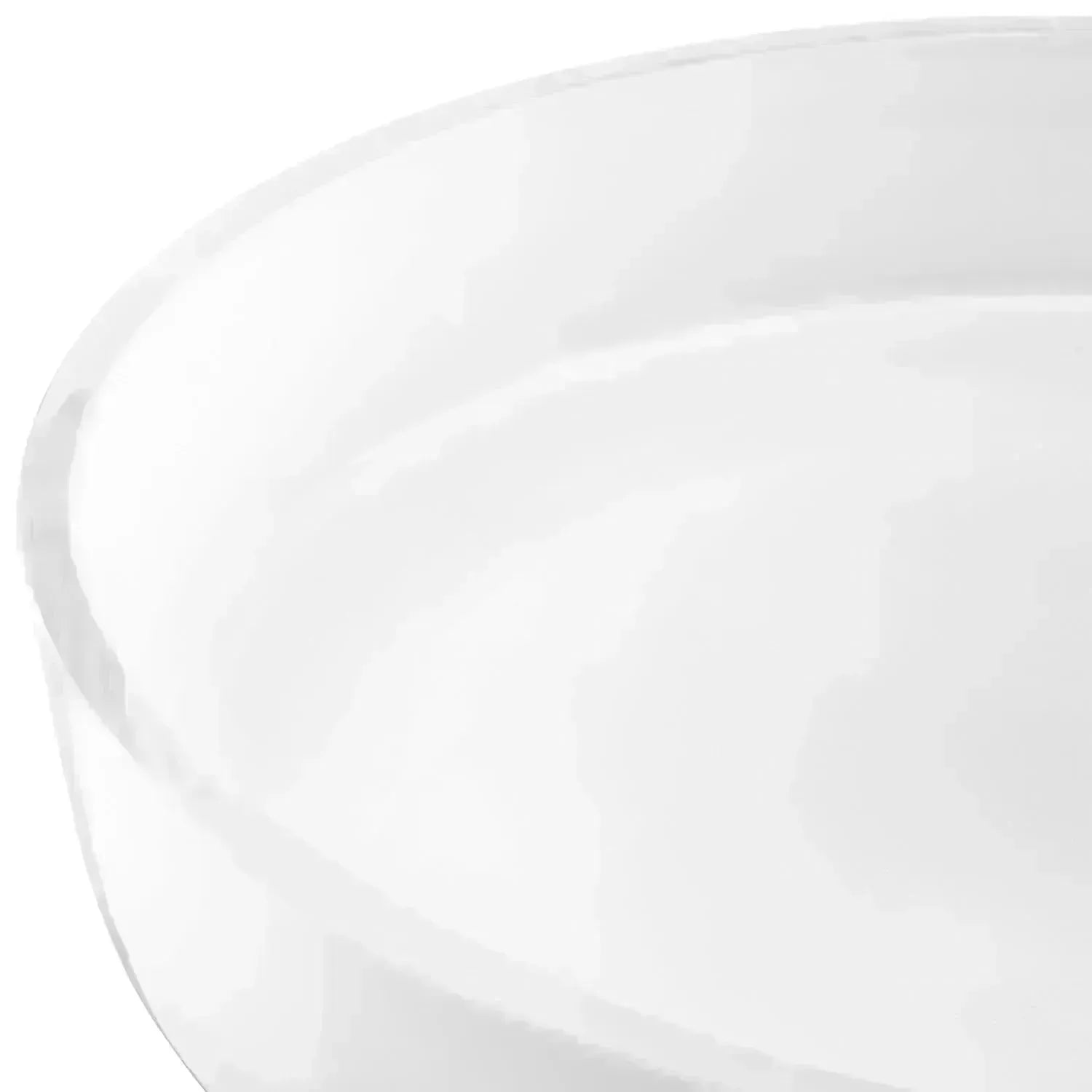 Stilvolle weiße Glasschale von LSA, 35 cm breit, 6 cm hoch, perfekt für moderne Dekoration und elegante Präsentationen.