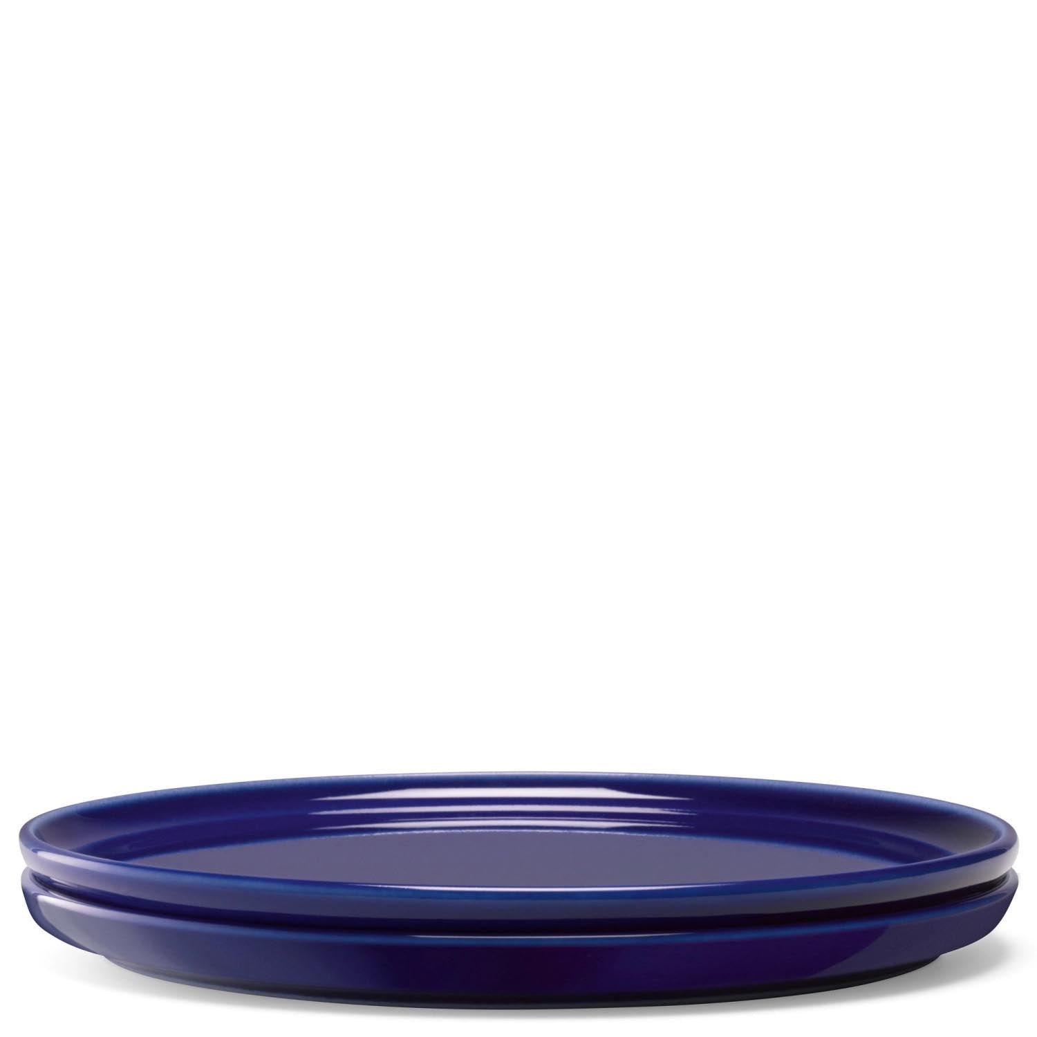 Elegantes 2er Set flacher Teller (17 cm) in Kobaltblau von LSA, ideal für stilvolle Tischdekoration und vielseitige Nutzung.