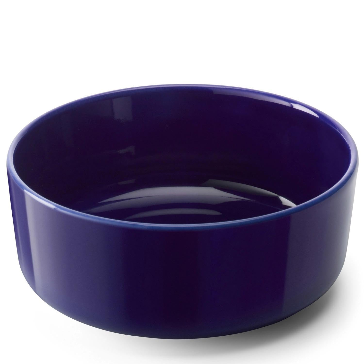 Elegantes 2er-Set kobaltblaue Glasschalen, 15 cm, perfekt für stilvolles Servieren und Dekorieren in modernem Design.