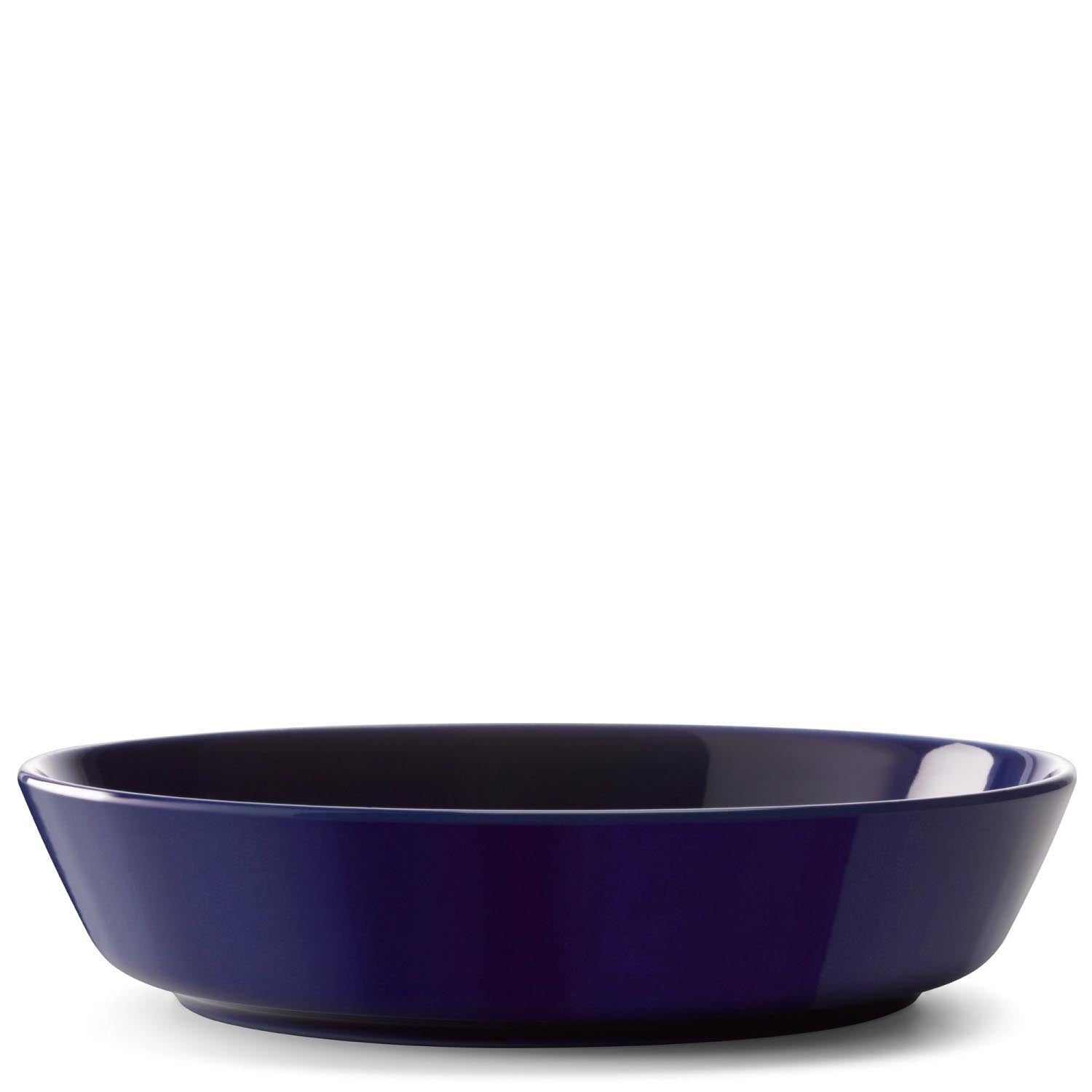 Set aus zwei tiefen Tellern (20 cm) in edlem Kobaltblau von LSA, perfekt für elegante Tischgestaltung und vielseitige Speisen.