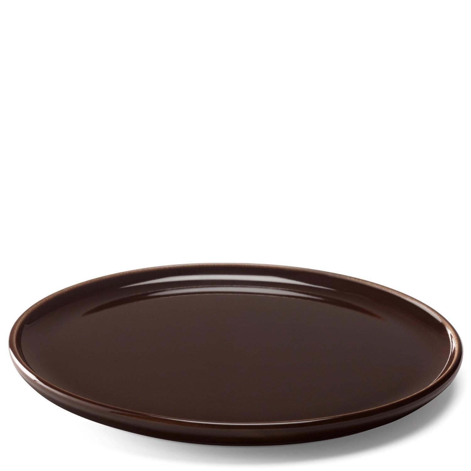 Elegantes 2er Set flacher Teller (17 cm) in Mocha von LSA, ideal für stilvolle Tischdekoration und vielseitige Nutzung.