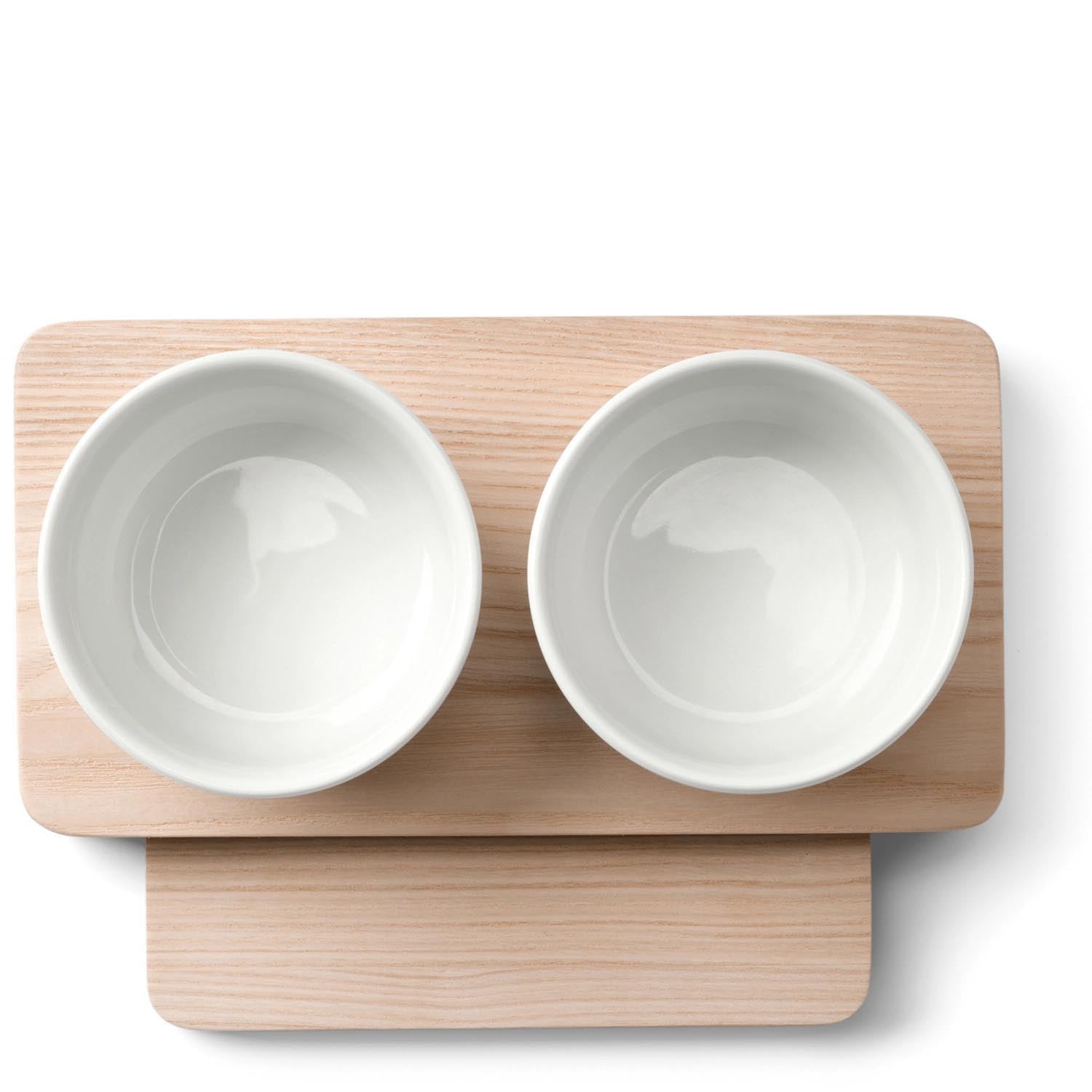 Stilvolles Servierset aus weißer Esche, Maße 19.5x16x8cm, von LSA. Ideal für elegantes Servieren und Präsentieren.