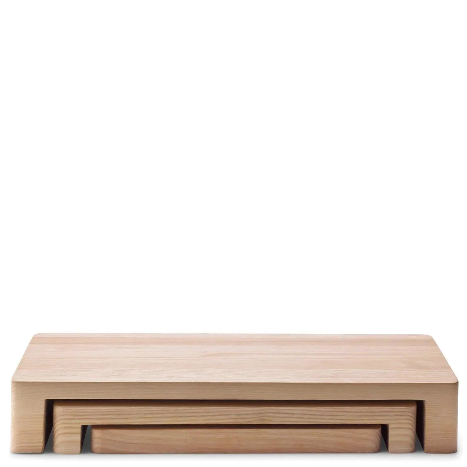 Elegantes Servierset aus weißer Esche, 38x19x6 cm, von LSA. Perfekt für stilvolles Servieren und Präsentieren.