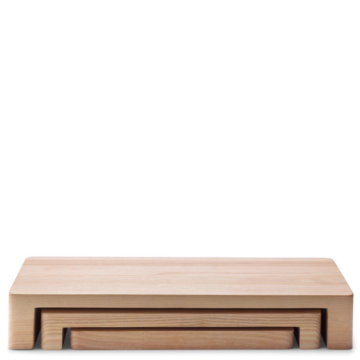 Elegantes Servierset aus weißer Esche, 38x19x6 cm, von LSA. Perfekt für stilvolles Servieren und Präsentieren.