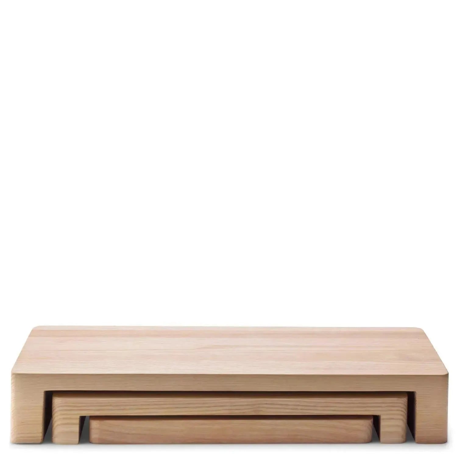 Elegantes Servierset aus weißer Esche, 38x19x6 cm, von LSA. Perfekt für stilvolles Servieren und Präsentieren.