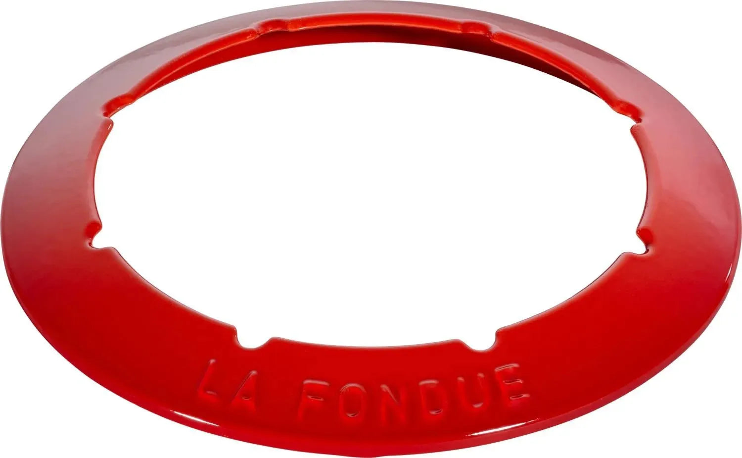 Kirschrotes Staub Fondue-Set, 20cm, mit 2 Griffen. Perfekt für gesellige Runden und köstliches Fondue.