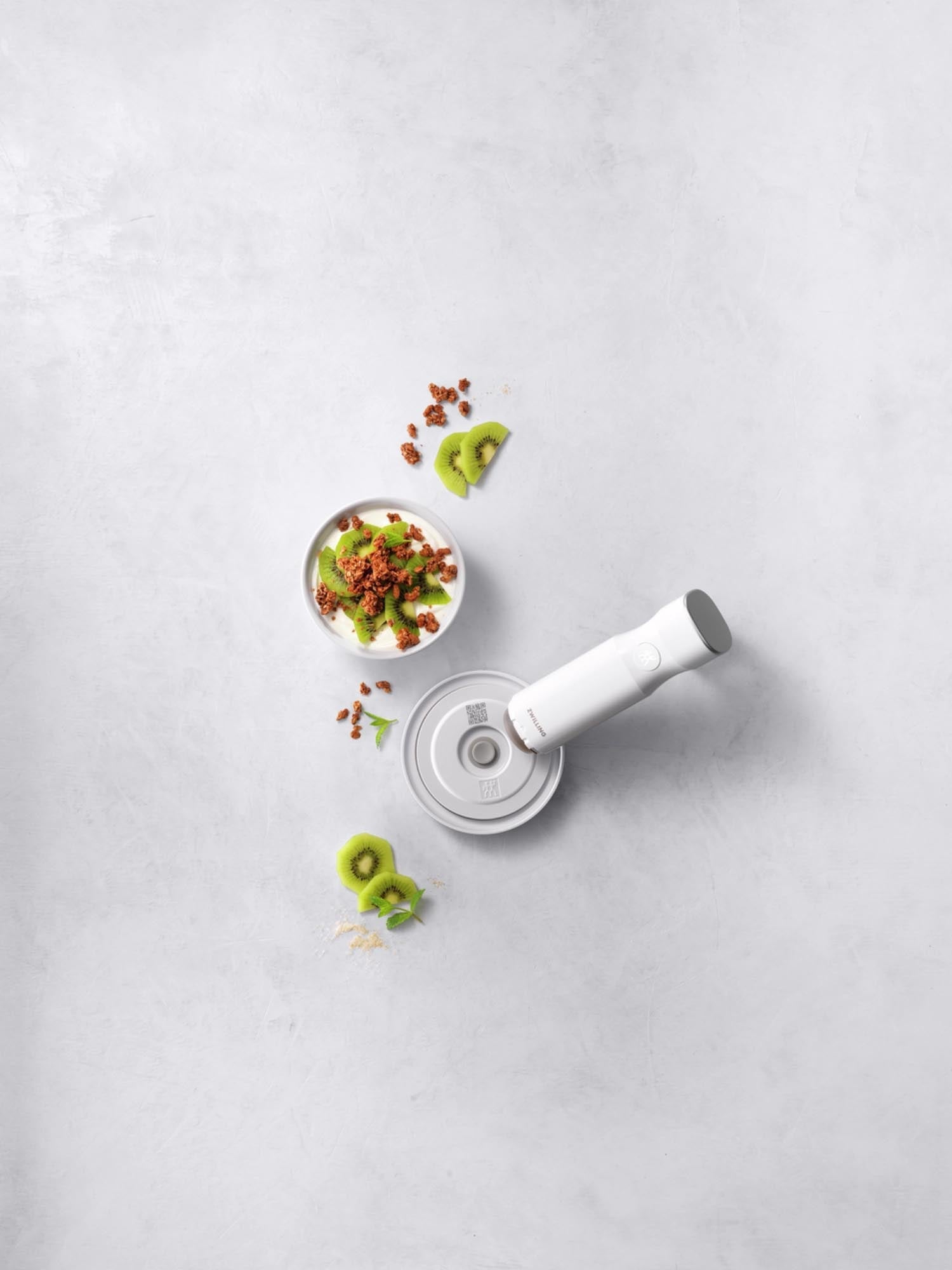 Zwilling Fresh & Save Vakuumdeckel, 12 cm, aus weißem ABS, ideal für luftdichte Frische und Aufbewahrung in passenden Schalen.