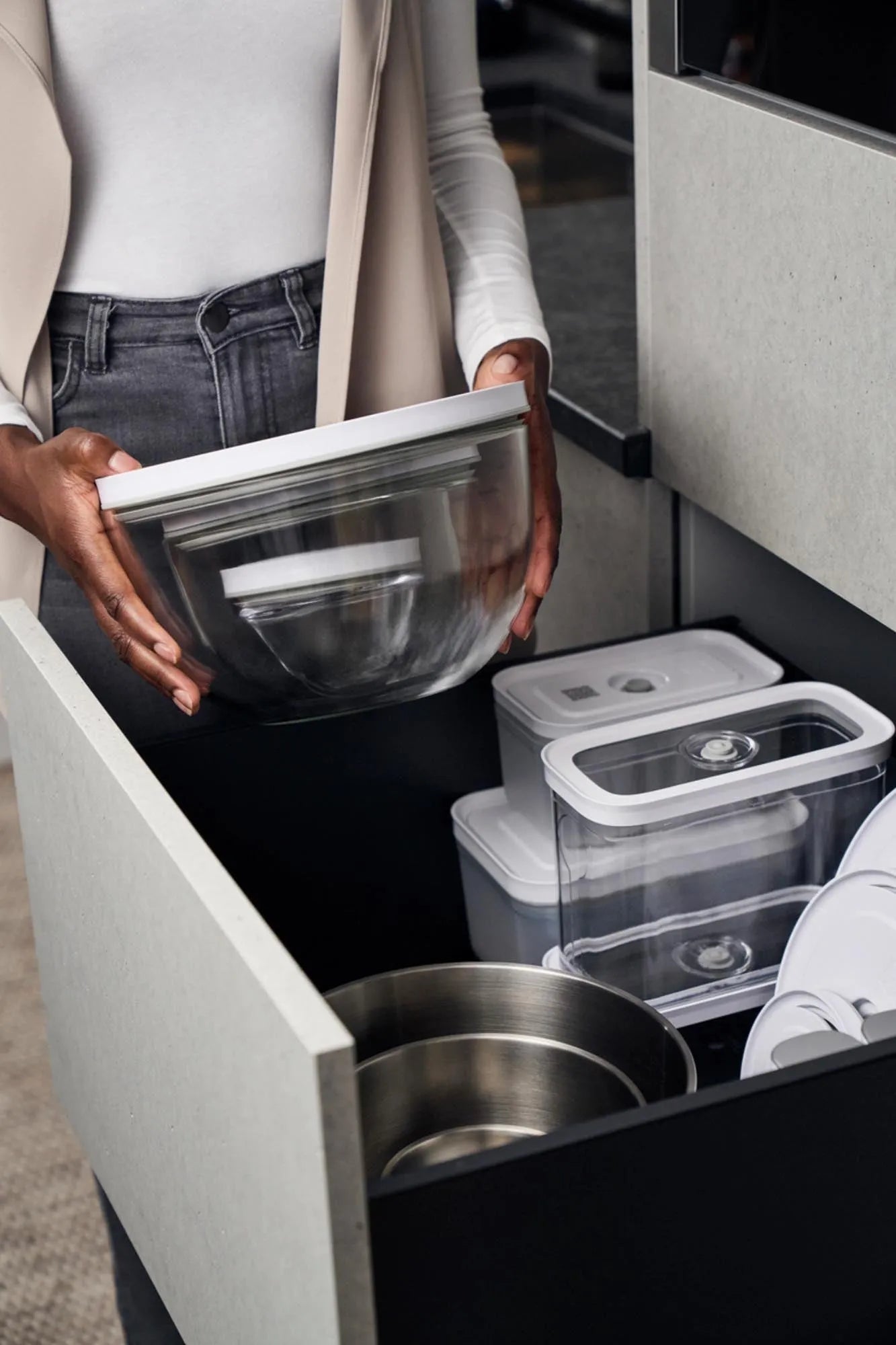 Zwilling Fresh & Save Vakuumschüssel S aus Glas: Perfekt für frische Lebensmittel, langlebig, vielseitig und vakuumierbar für Frische.