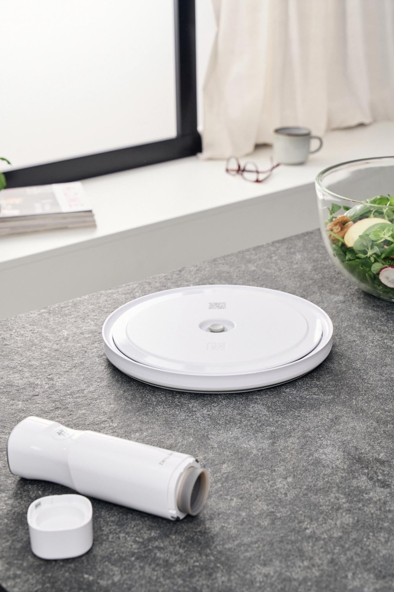 Zwilling Fresh & Save Vakuumdeckel, 24 cm, aus weißem ABS, für luftdichtes Frischhalten mit kompatiblen Behältern, langlebig und praktisch.