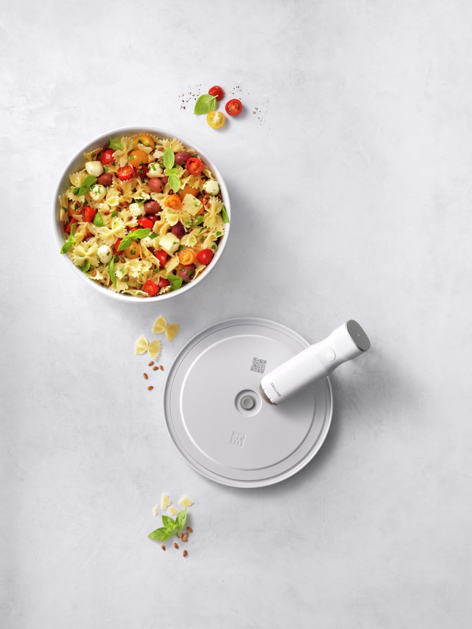 Zwilling Fresh & Save Vakuumdeckel, 24 cm, aus robustem ABS in Weiß, ideal für luftdichtes Frischhalten mit passenden Behältern.