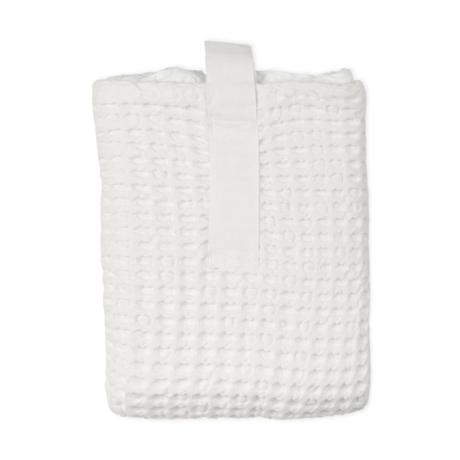 Big Waffle Badematte 80x55cm natural white Biobaumwolle in 0 präsentiert im Onlineshop von KAQTU Design AG. Handtuch ist von The Organic Company