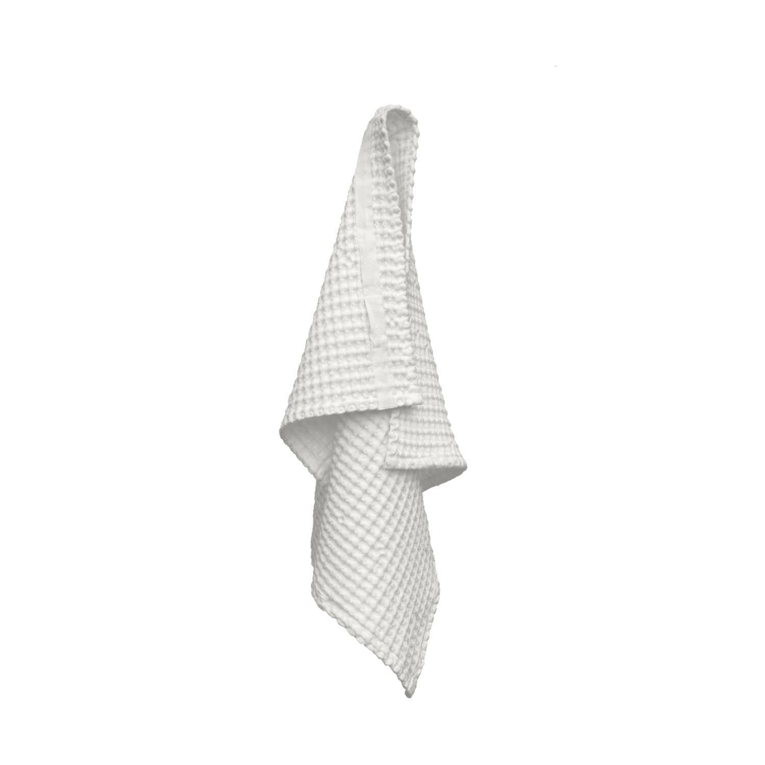 Big Waffle Handtuch 50x75cm natural white Biobaumwolle in 0 präsentiert im Onlineshop von KAQTU Design AG. Handtuch ist von The Organic Company