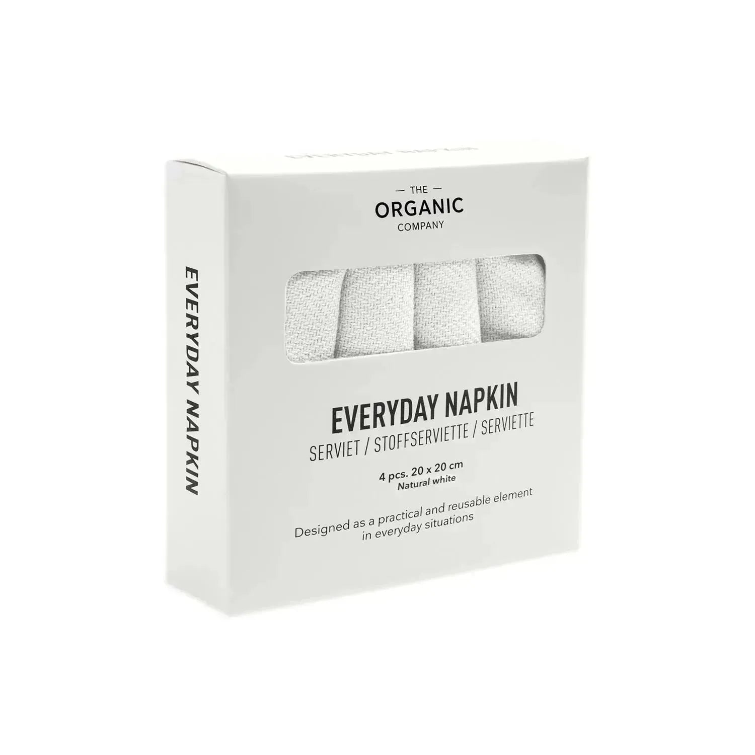 Everyday 4er Set Stoffserviette 20x20cm natural white in 0 präsentiert im Onlineshop von KAQTU Design AG. Servietten ist von The Organic Company