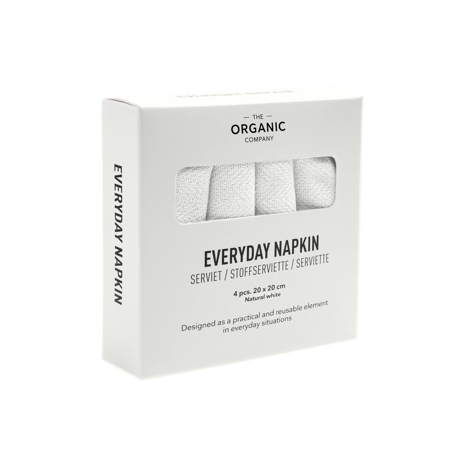Everyday 4er Set Stoffserviette 20x20cm natural white in 0 präsentiert im Onlineshop von KAQTU Design AG. Servietten ist von The Organic Company
