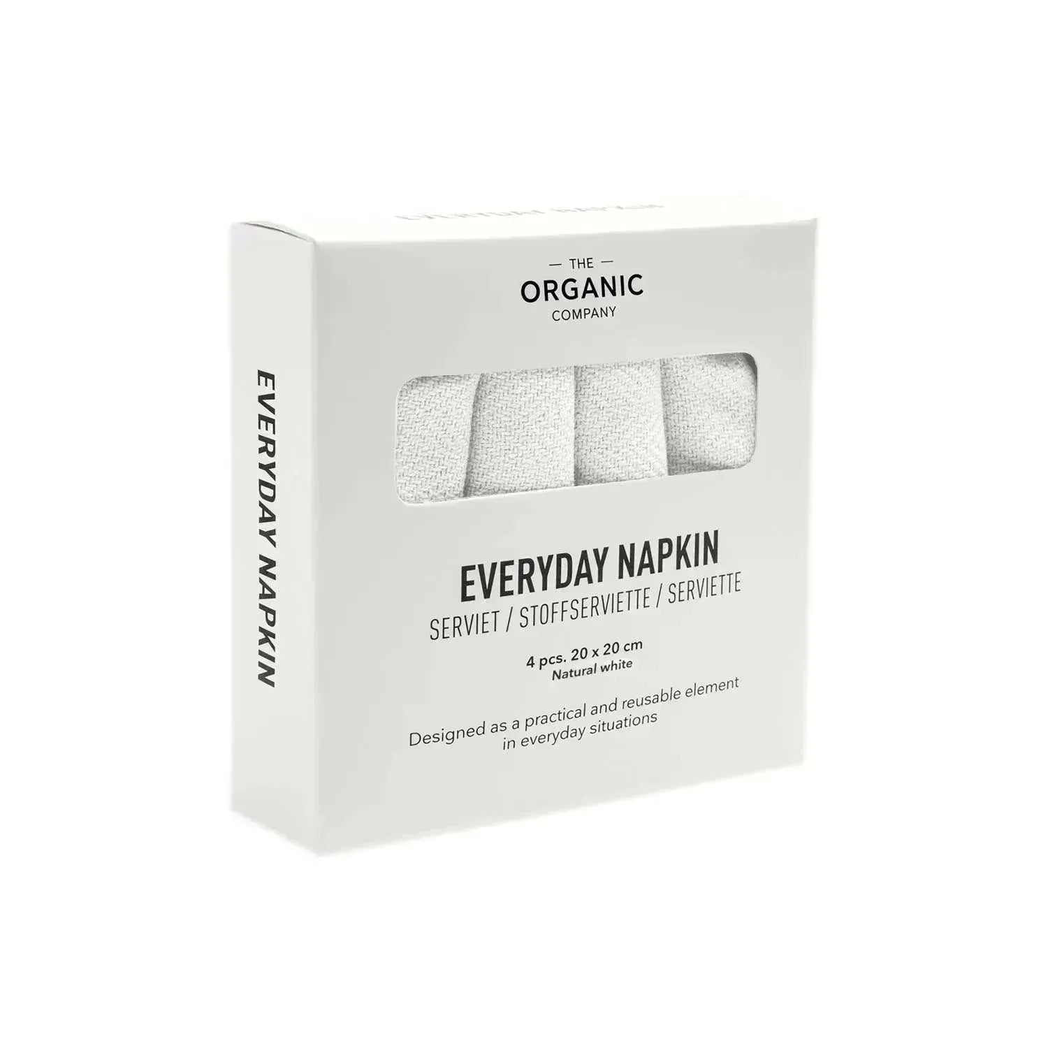 Everyday 4er Set Stoffserviette 20x20cm natural white in 0 präsentiert im Onlineshop von KAQTU Design AG. Servietten ist von The Organic Company