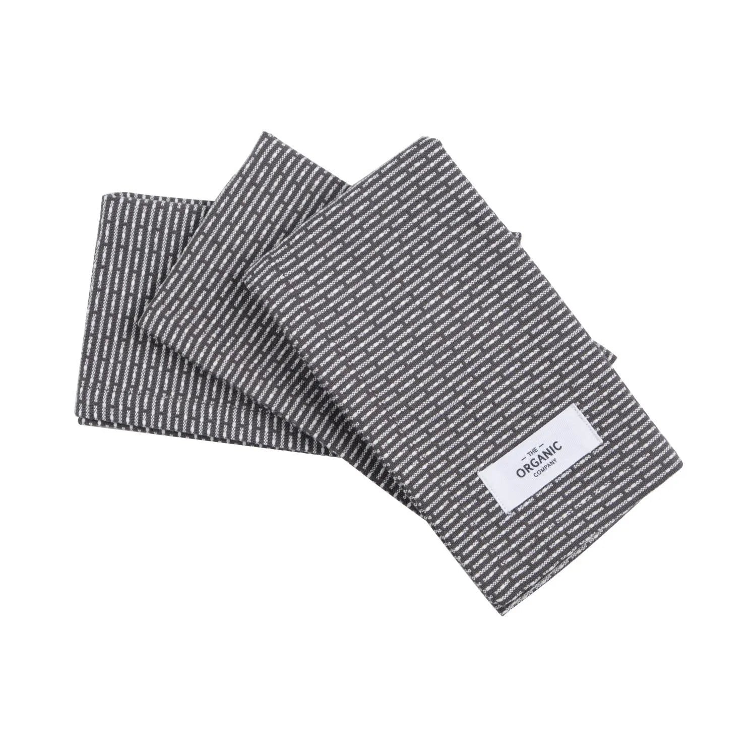 3er Set Spültuch 30x35cm evening grey Biobaumwolle in 0 präsentiert im Onlineshop von KAQTU Design AG. Küchentuch ist von The Organic Company
