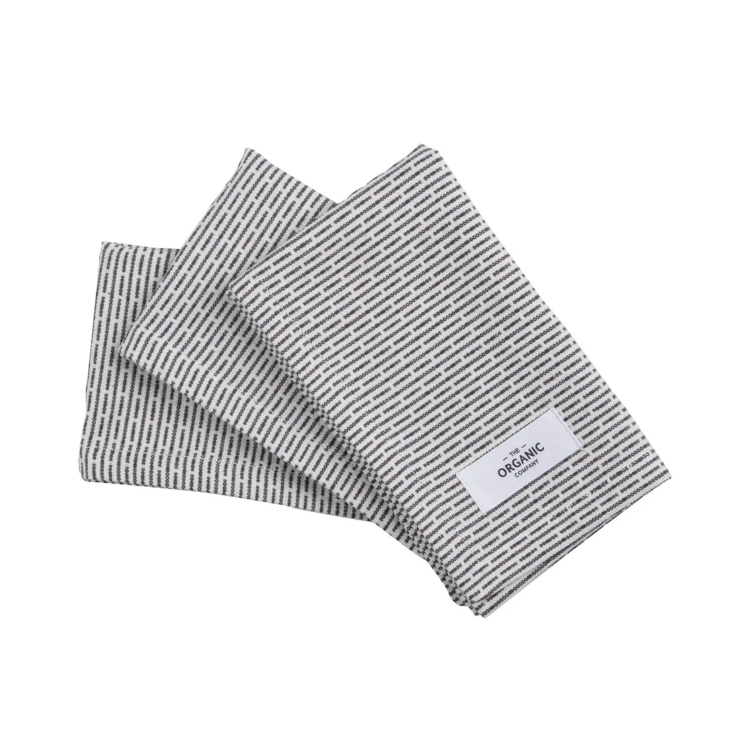 3er Set Spültuch 30x35cm morning grey Biobaumwolle in 0 präsentiert im Onlineshop von KAQTU Design AG. Küchentuch ist von The Organic Company
