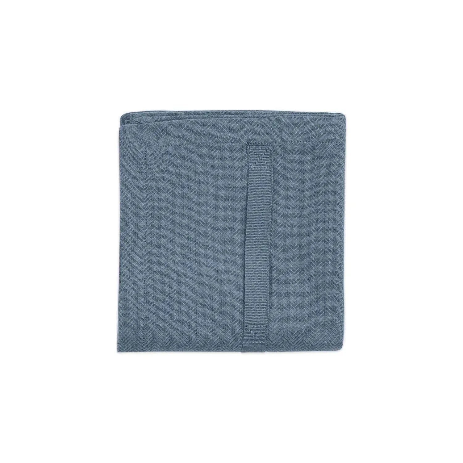 Hochwertiges Geschirrtuch aus Biobaumwolle, 53x86cm, in stilvollem Grau-Blau von The Organic Company.