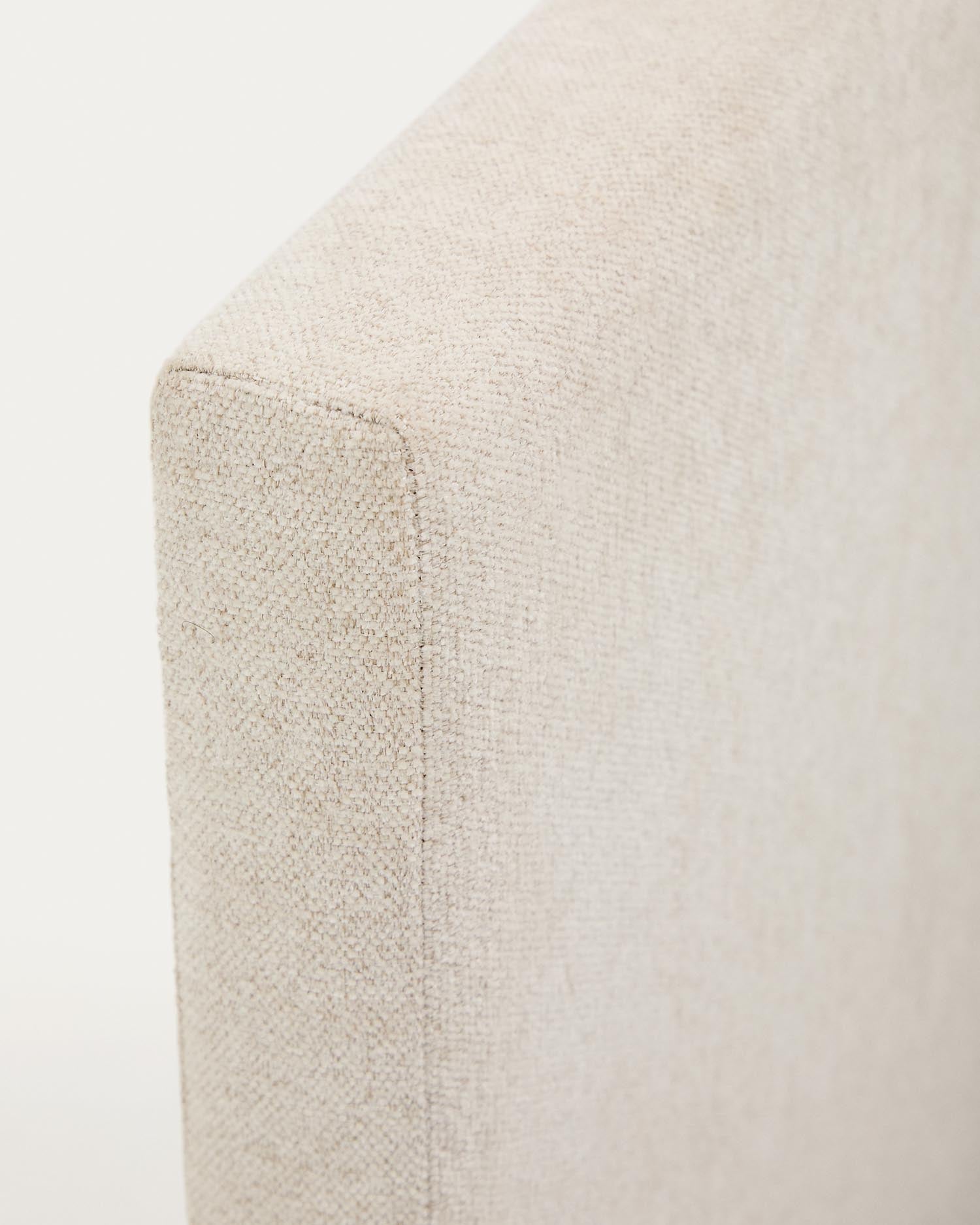 Bett mit Bettkasten Nahiri in beiger Chenille für Matratzen 150 x 200 cm in Beige präsentiert im Onlineshop von KAQTU Design AG. Bett ist von Kave Home