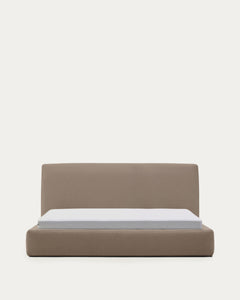 Lit amovible Blok marron pour matelas 180 x 200 cm, FSC Mix Credit