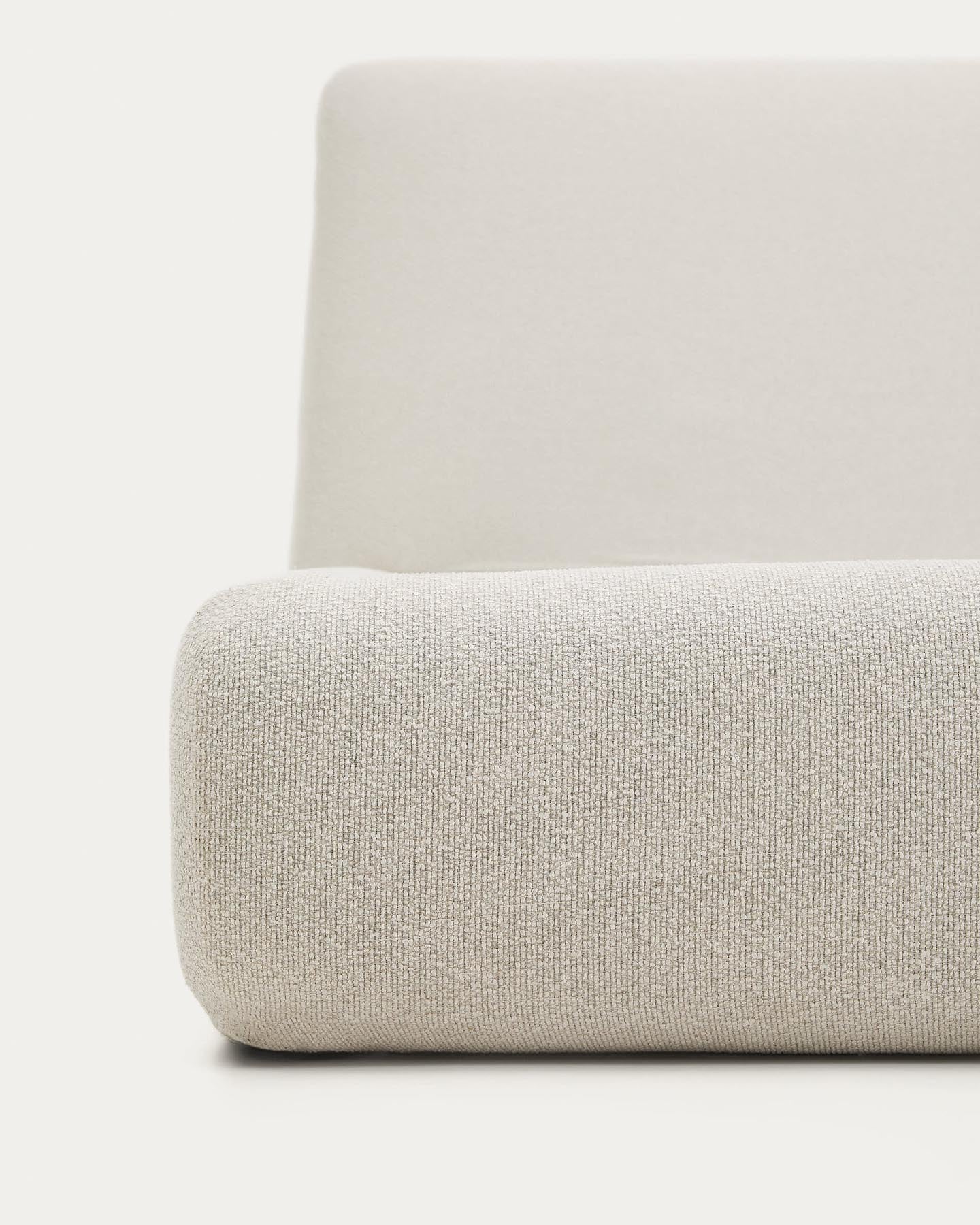 Abziehbares Bett Martina mit ecrufarbener Chenille für Matratzengröße 160 x 200 cm in  präsentiert im Onlineshop von KAQTU Design AG. Bett ist von Kave Home